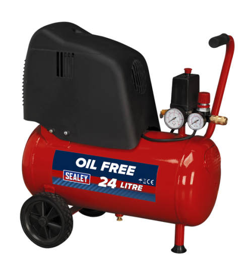 24L Oil Free Belt Drive Air Compressor 1.5hp